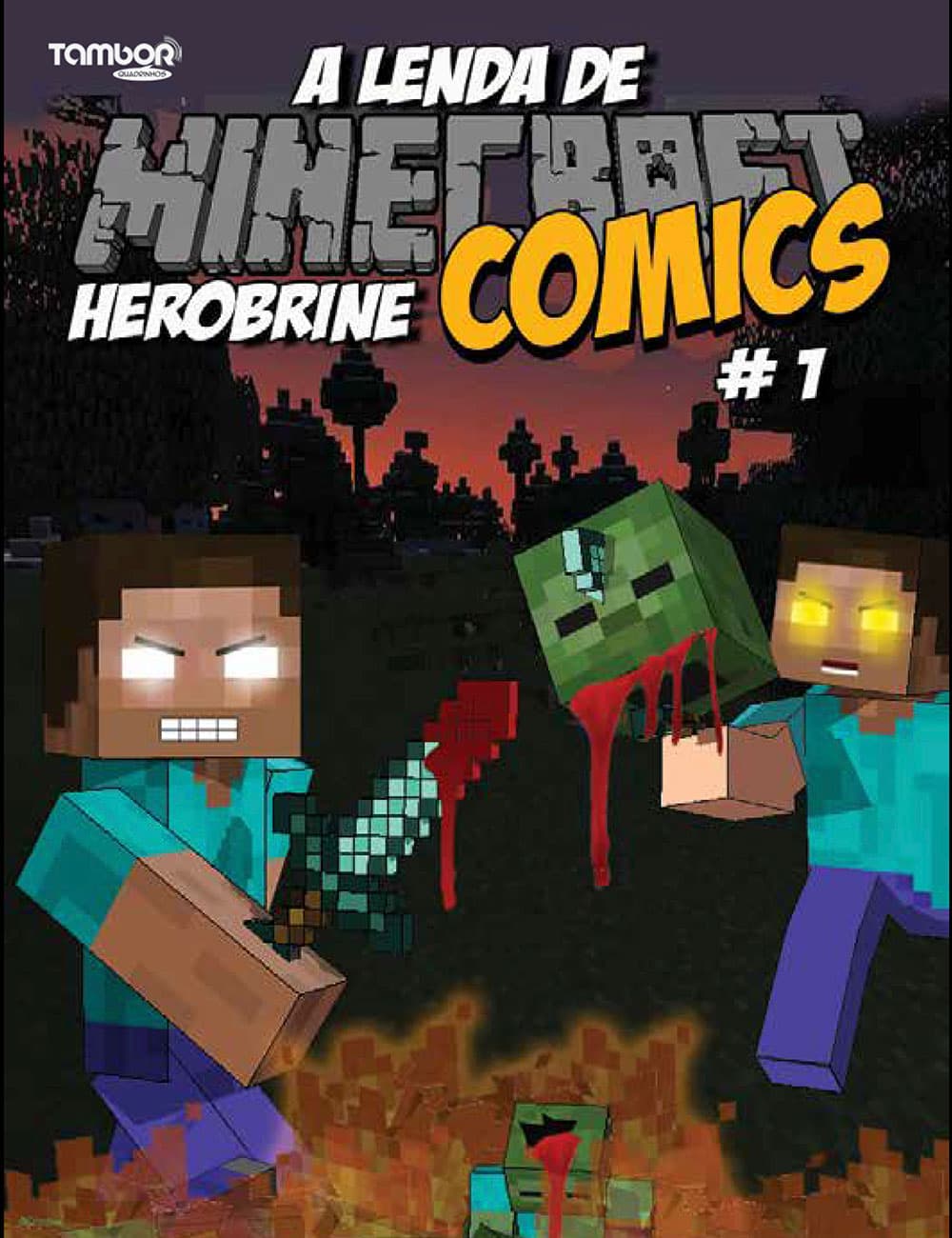 Minecraft Comics: A Lenda de Herobrine #1 cover